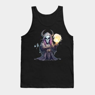 Fires of the Underworld: The Fiery-haired Reaper Tank Top